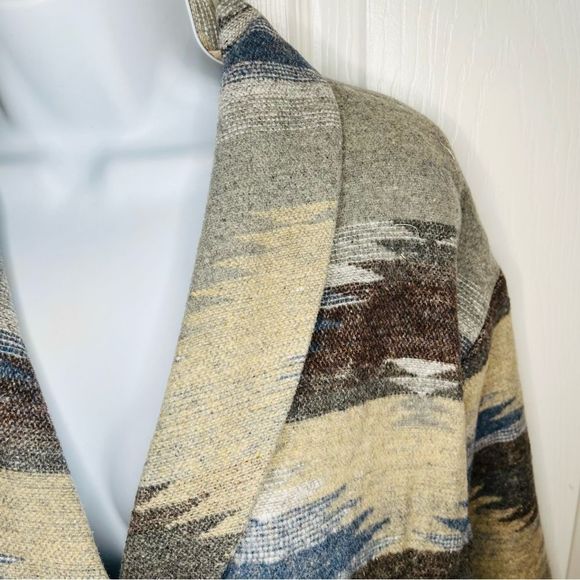 Red Dress Aura Setting The Standard Southwestern Blazer Jacket Oversized Taupe M - Picture 6 of 11